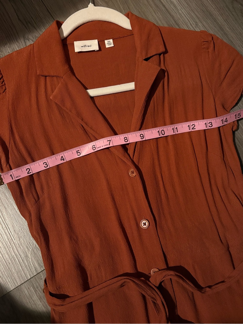 Aritzia Wilfred Anise Brown Midi Shirt Dress - Picture 7 of 7